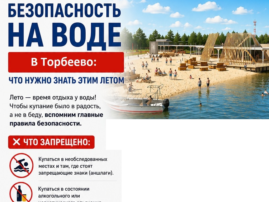 Безопасность на воде в Торбеево..